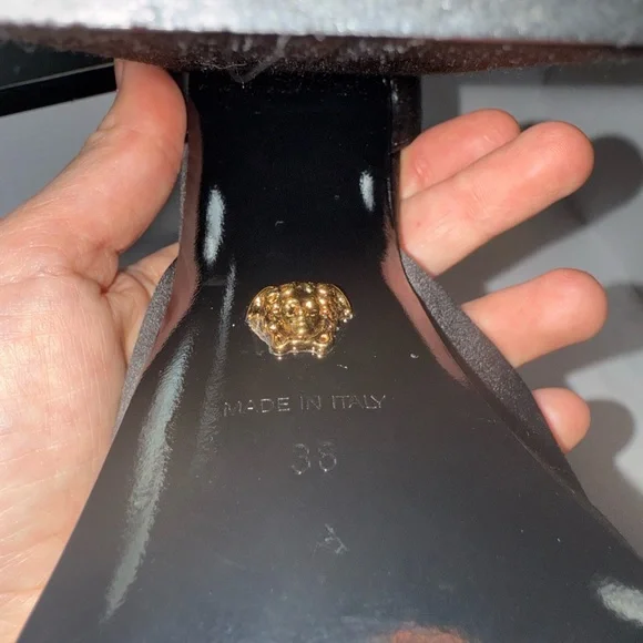 Versace Aevitas Single Platform Heels 38 - Picture 5 of 5